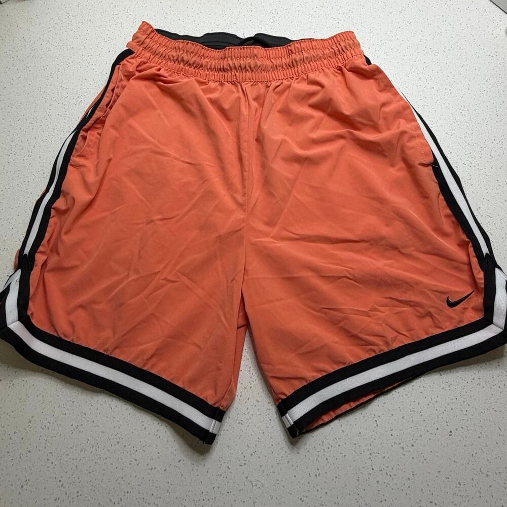 Nike DNA Dri-Fit Woven Basketball Shorts Mens Size Mediun Orange